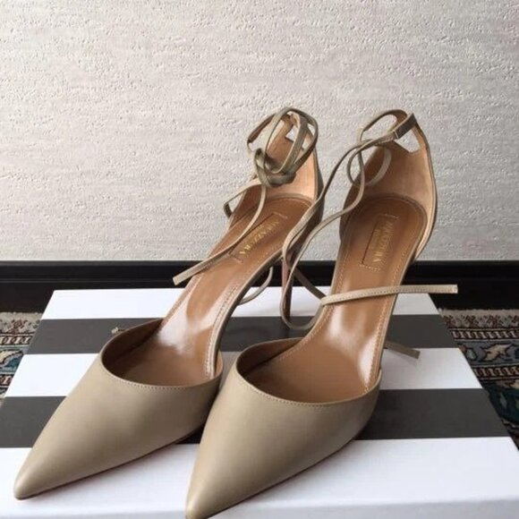 Aquazzura Pumps with Box Size 38 Beige - Picture 1 of 5